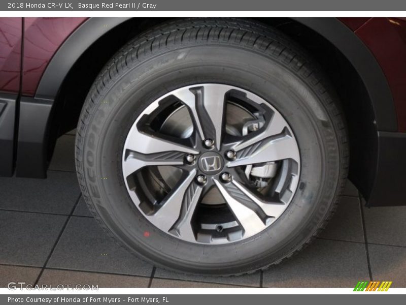 Basque Red Pearl II / Gray 2018 Honda CR-V LX