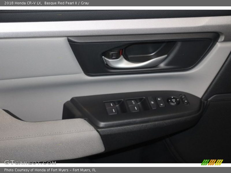 Basque Red Pearl II / Gray 2018 Honda CR-V LX