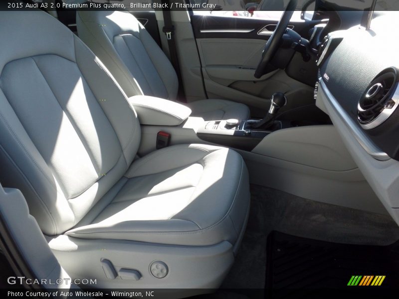 Brilliant Black / Titanium Gray 2015 Audi A3 2.0 Premium Plus quattro