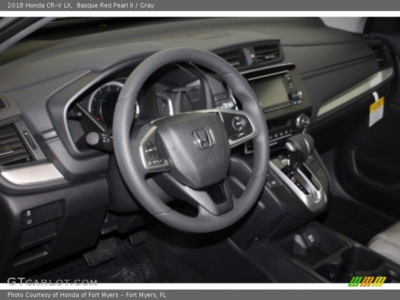 Basque Red Pearl II / Gray 2018 Honda CR-V LX