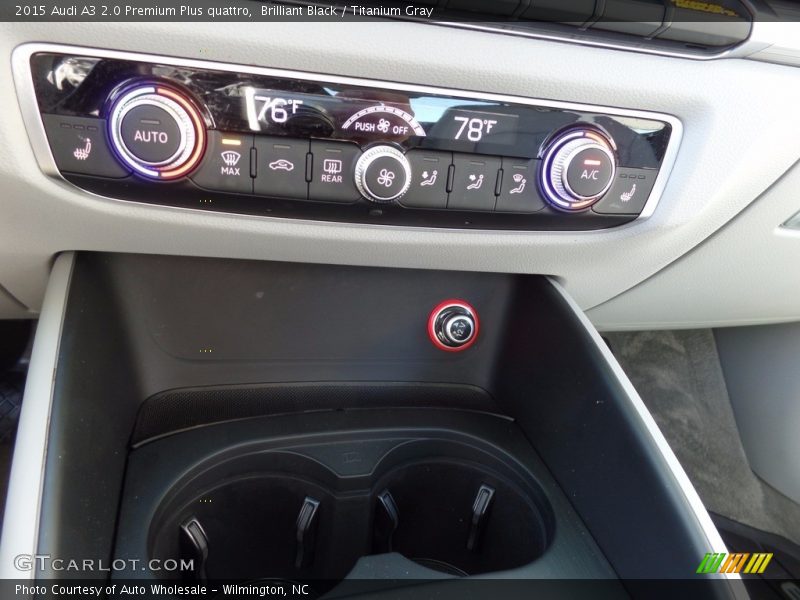 Brilliant Black / Titanium Gray 2015 Audi A3 2.0 Premium Plus quattro