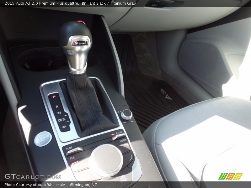 Brilliant Black / Titanium Gray 2015 Audi A3 2.0 Premium Plus quattro