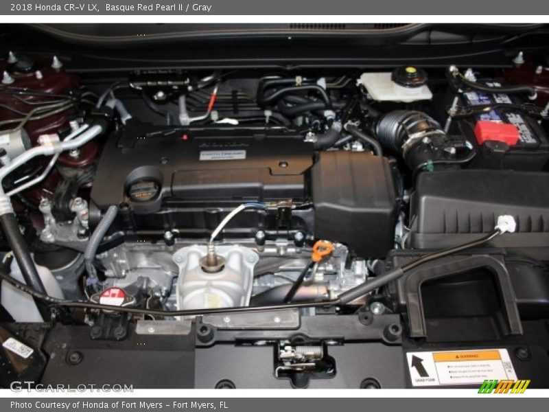 Basque Red Pearl II / Gray 2018 Honda CR-V LX