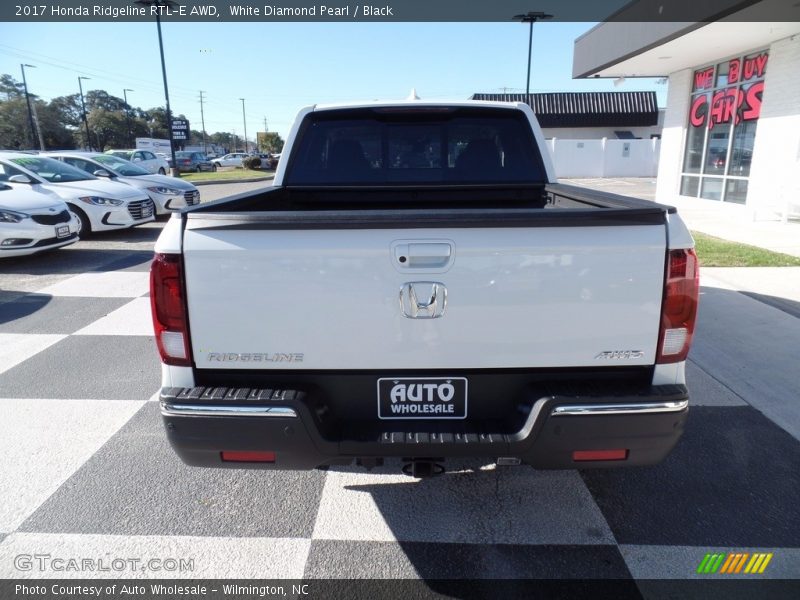 White Diamond Pearl / Black 2017 Honda Ridgeline RTL-E AWD