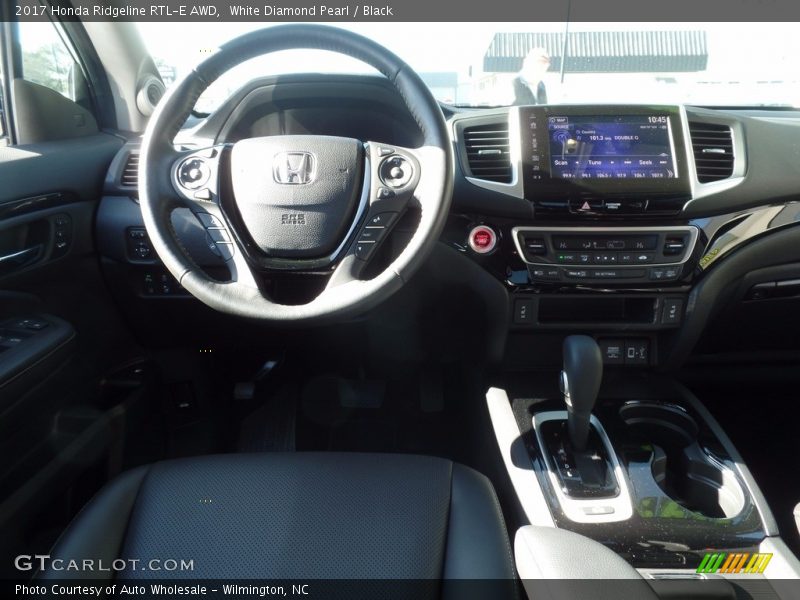 White Diamond Pearl / Black 2017 Honda Ridgeline RTL-E AWD