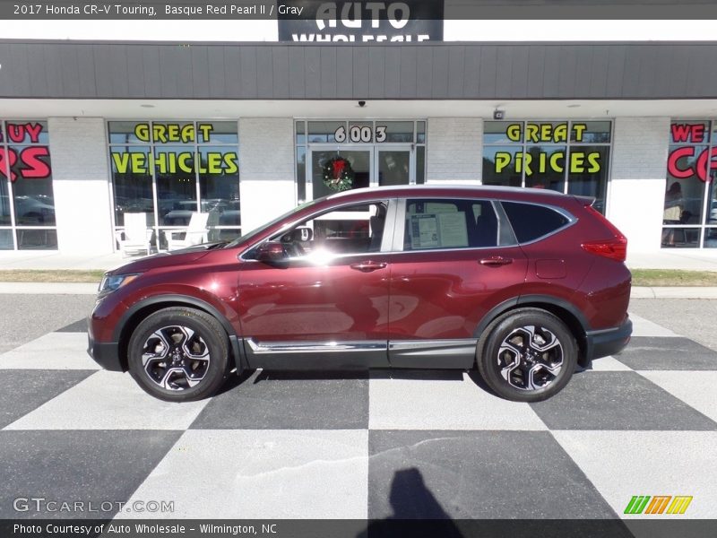 Basque Red Pearl II / Gray 2017 Honda CR-V Touring