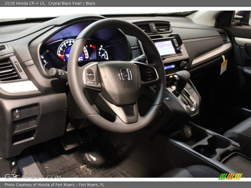 Crystal Black Pearl / Black 2018 Honda CR-V LX