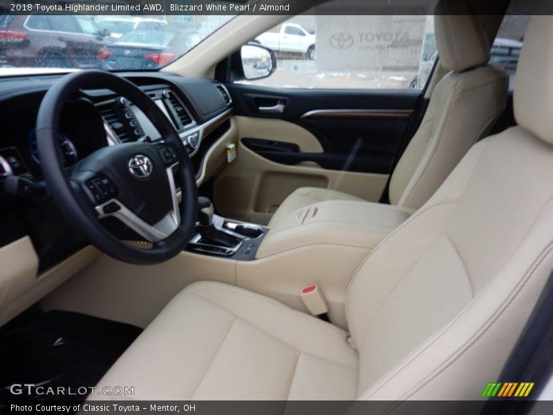 Blizzard White Pearl / Almond 2018 Toyota Highlander Limited AWD