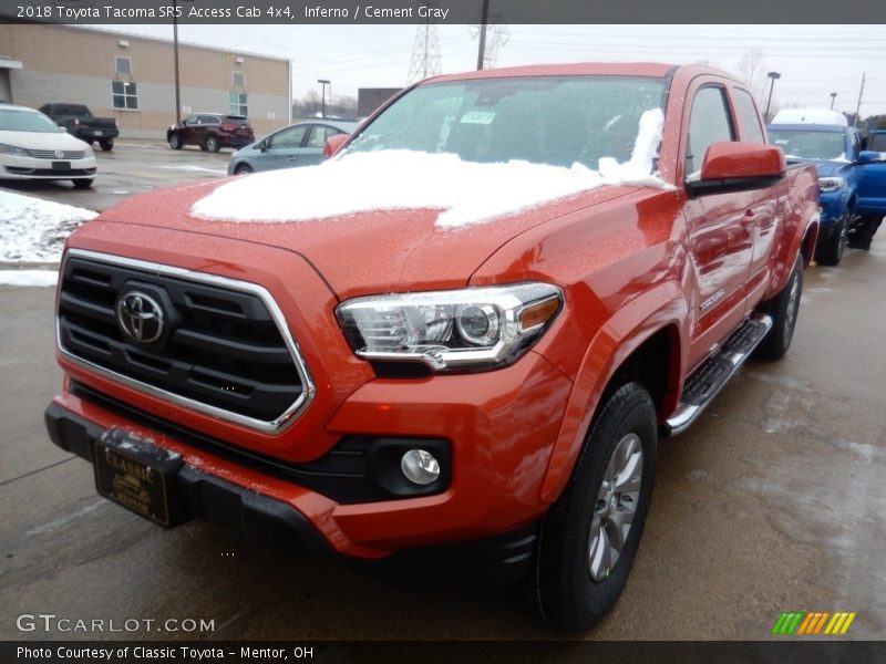 Inferno / Cement Gray 2018 Toyota Tacoma SR5 Access Cab 4x4