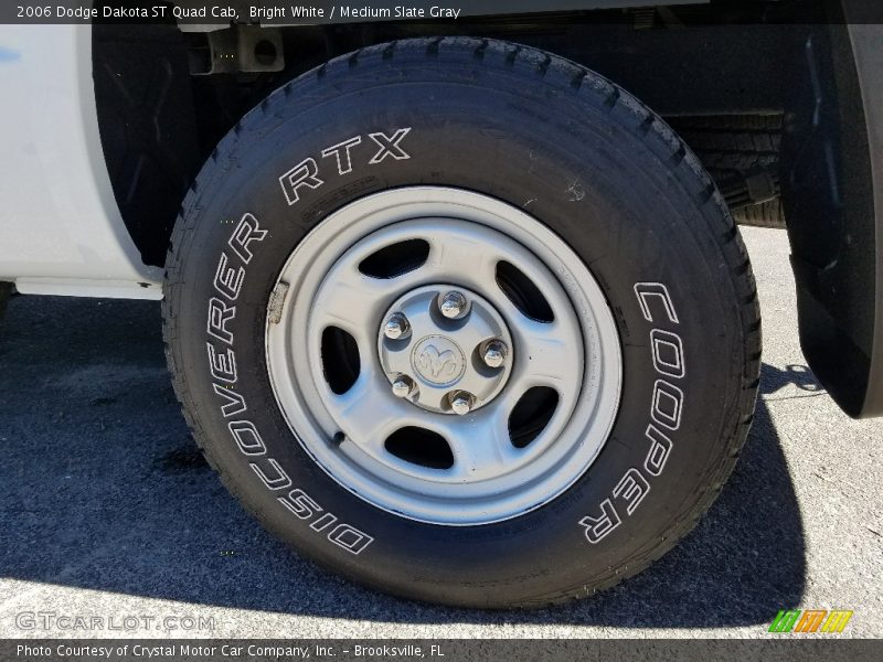 Bright White / Medium Slate Gray 2006 Dodge Dakota ST Quad Cab