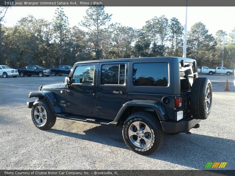 Rhino / Black 2018 Jeep Wrangler Unlimited Sahara 4x4
