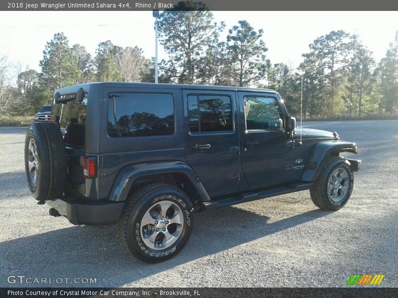 Rhino / Black 2018 Jeep Wrangler Unlimited Sahara 4x4
