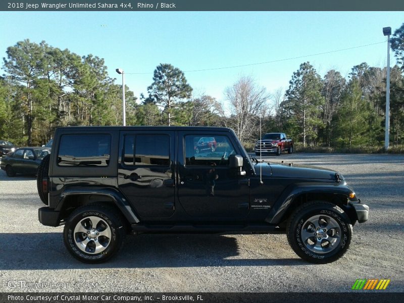 Rhino / Black 2018 Jeep Wrangler Unlimited Sahara 4x4