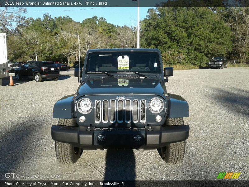 Rhino / Black 2018 Jeep Wrangler Unlimited Sahara 4x4