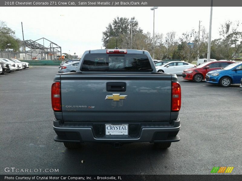 Satin Steel Metallic / Jet Black/Dark Ash 2018 Chevrolet Colorado Z71 Crew Cab