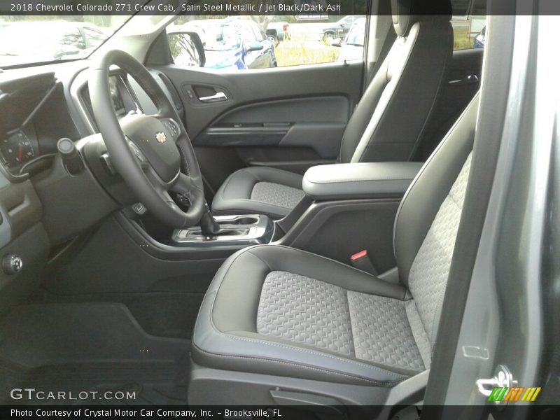 Satin Steel Metallic / Jet Black/Dark Ash 2018 Chevrolet Colorado Z71 Crew Cab