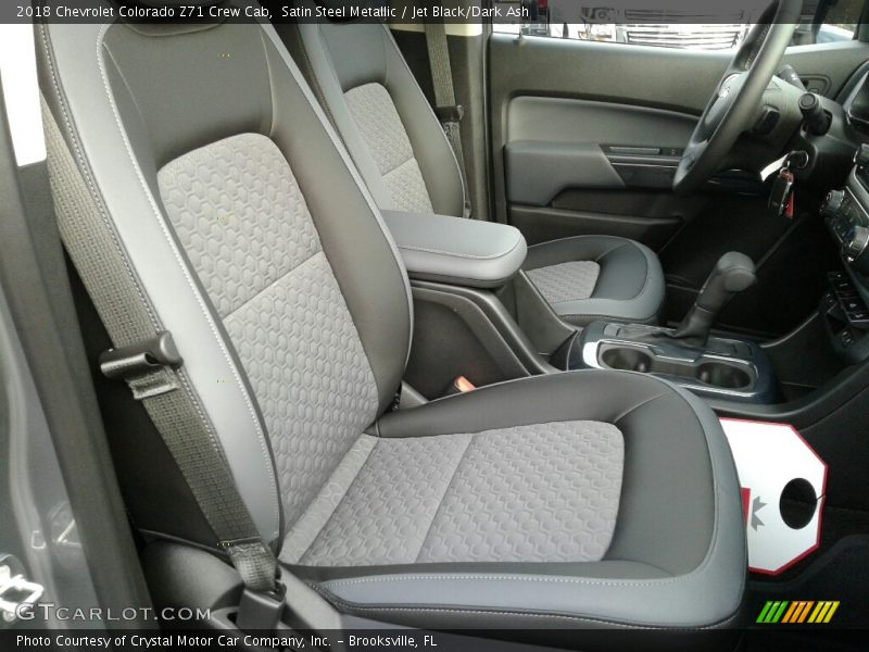 Satin Steel Metallic / Jet Black/Dark Ash 2018 Chevrolet Colorado Z71 Crew Cab