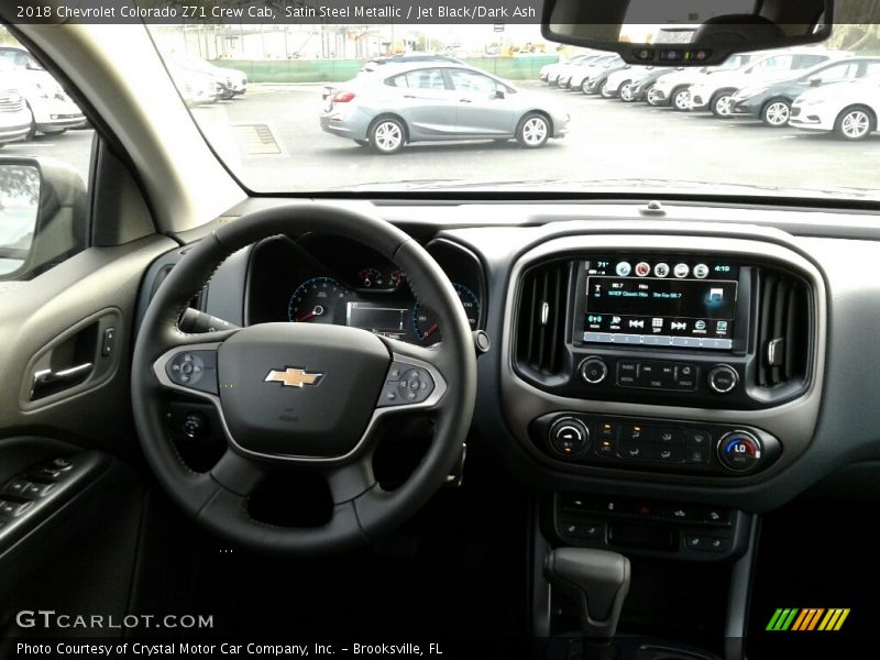 Satin Steel Metallic / Jet Black/Dark Ash 2018 Chevrolet Colorado Z71 Crew Cab