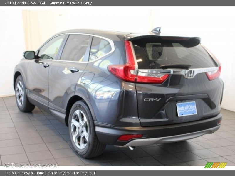Gunmetal Metallic / Gray 2018 Honda CR-V EX-L