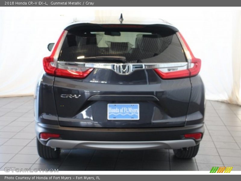 Gunmetal Metallic / Gray 2018 Honda CR-V EX-L