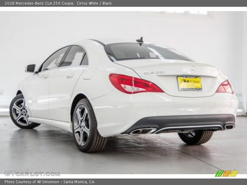 Cirrus White / Black 2018 Mercedes-Benz CLA 250 Coupe