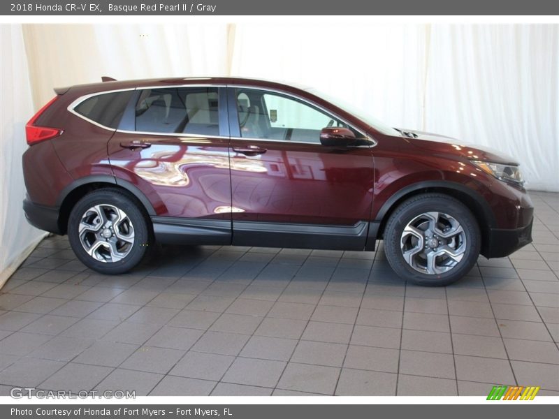 Basque Red Pearl II / Gray 2018 Honda CR-V EX