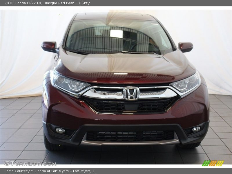 Basque Red Pearl II / Gray 2018 Honda CR-V EX