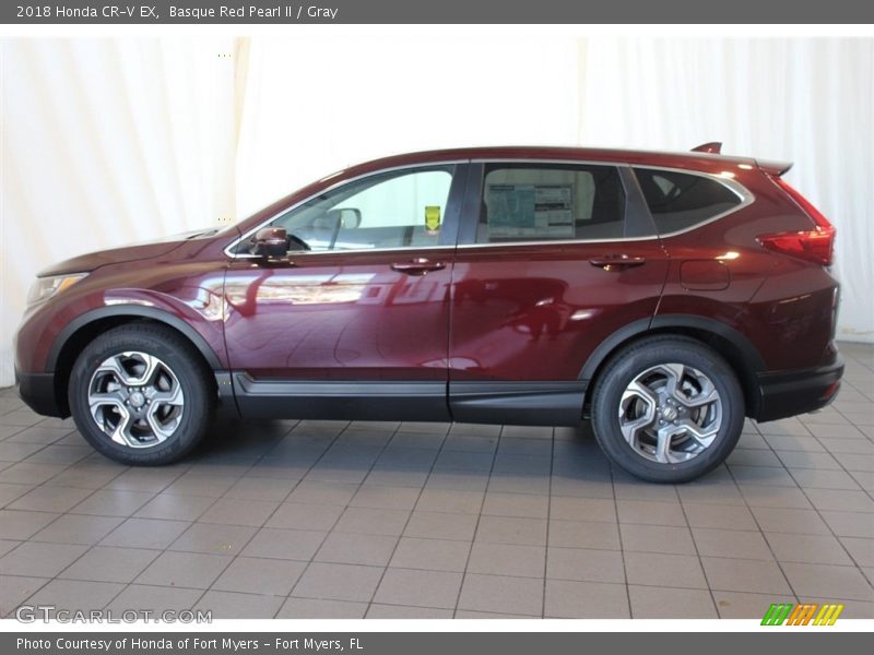 Basque Red Pearl II / Gray 2018 Honda CR-V EX