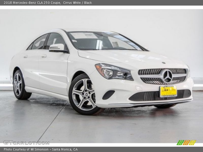 Cirrus White / Black 2018 Mercedes-Benz CLA 250 Coupe
