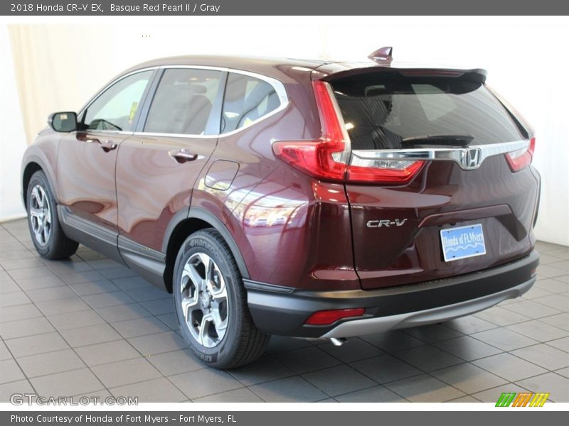 Basque Red Pearl II / Gray 2018 Honda CR-V EX