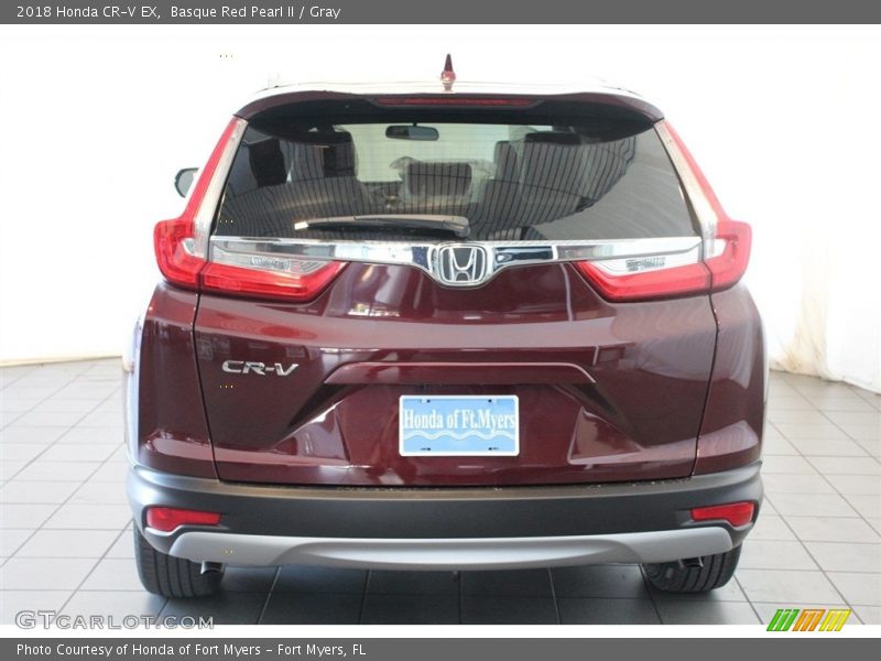 Basque Red Pearl II / Gray 2018 Honda CR-V EX