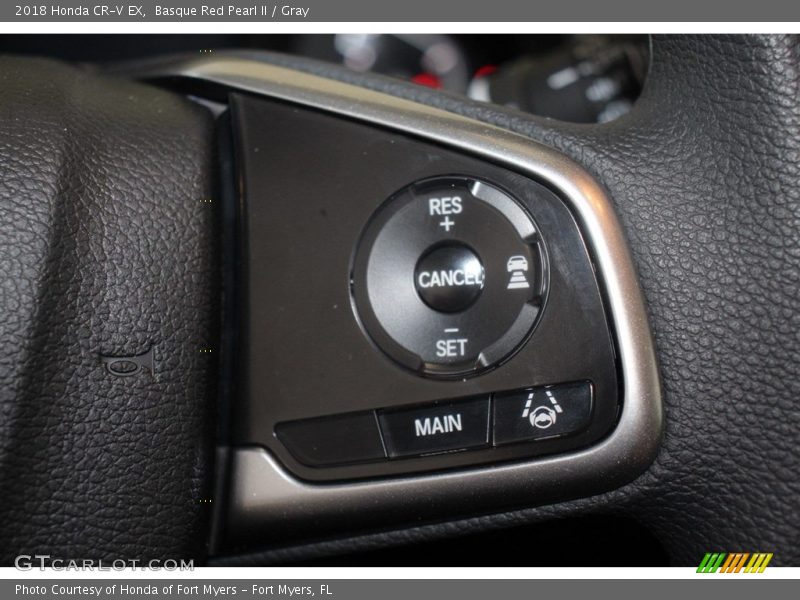 Basque Red Pearl II / Gray 2018 Honda CR-V EX
