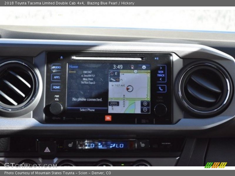 Blazing Blue Pearl / Hickory 2018 Toyota Tacoma Limited Double Cab 4x4