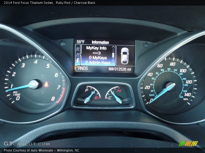 Ruby Red / Charcoal Black 2014 Ford Focus Titanium Sedan