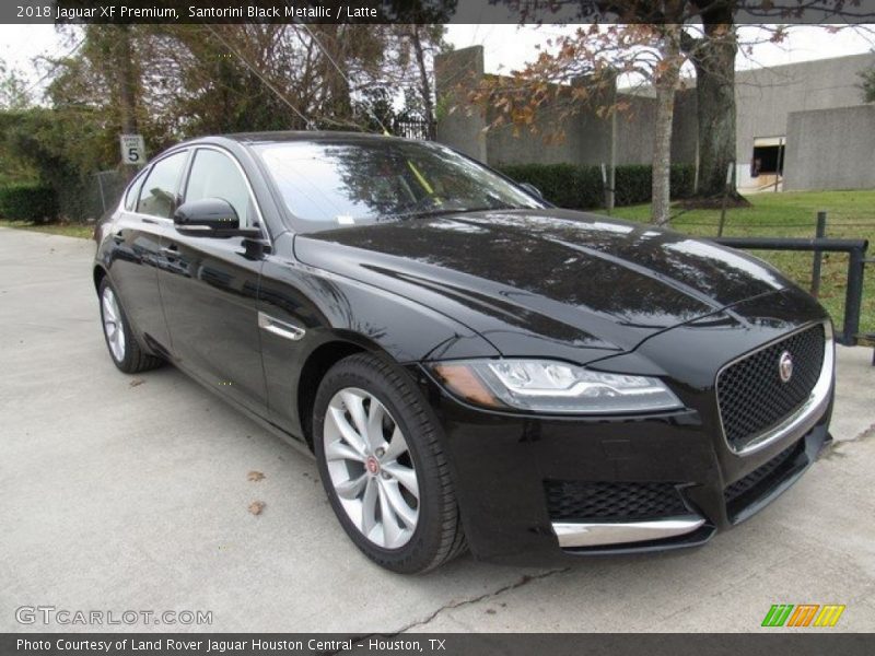 Santorini Black Metallic / Latte 2018 Jaguar XF Premium