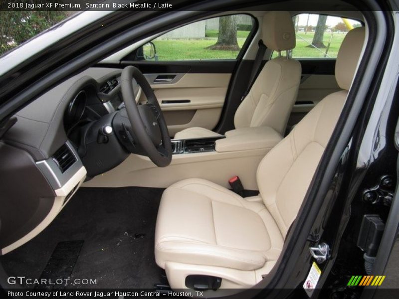 Santorini Black Metallic / Latte 2018 Jaguar XF Premium