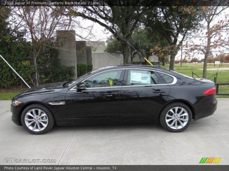Santorini Black Metallic / Latte 2018 Jaguar XF Premium