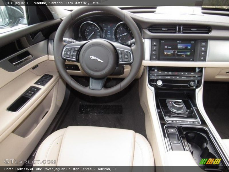 Santorini Black Metallic / Latte 2018 Jaguar XF Premium