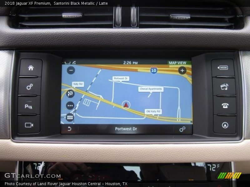 Santorini Black Metallic / Latte 2018 Jaguar XF Premium
