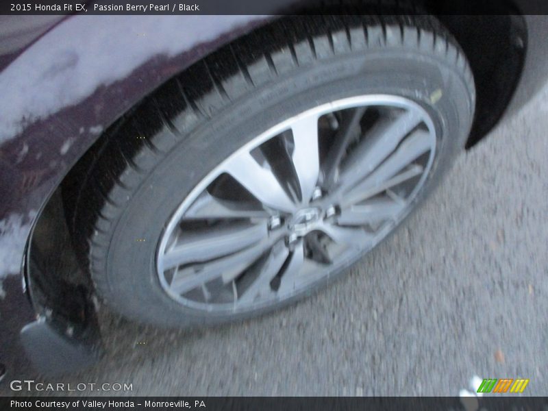 Passion Berry Pearl / Black 2015 Honda Fit EX