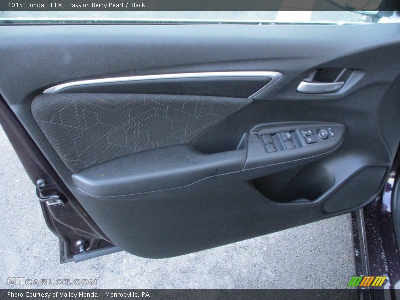 Passion Berry Pearl / Black 2015 Honda Fit EX