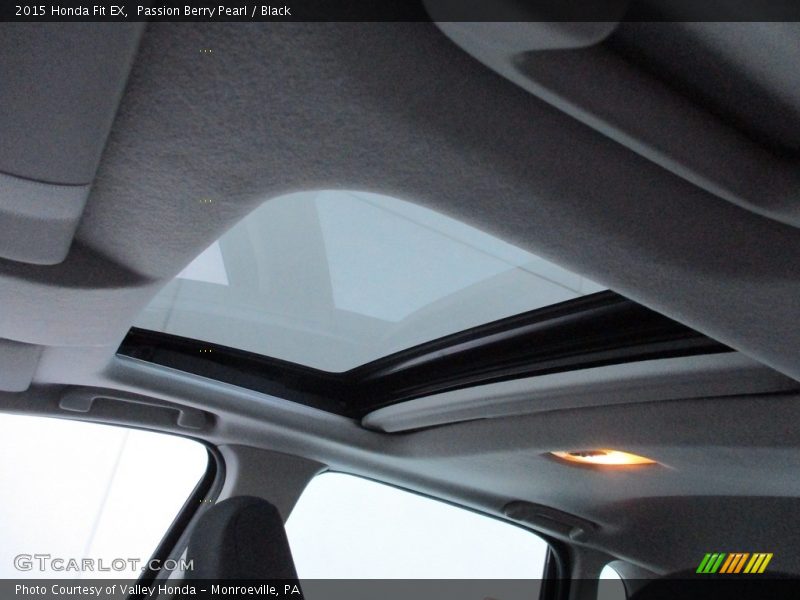 Passion Berry Pearl / Black 2015 Honda Fit EX