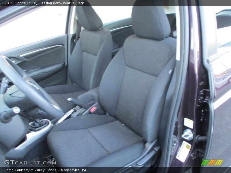 Passion Berry Pearl / Black 2015 Honda Fit EX