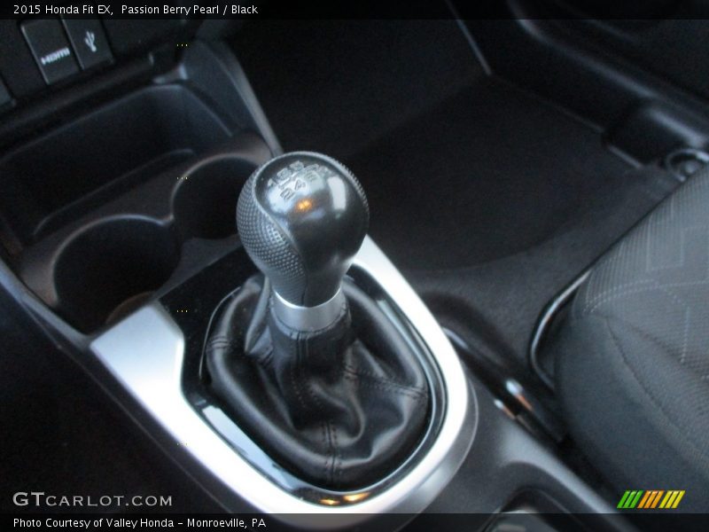 Passion Berry Pearl / Black 2015 Honda Fit EX