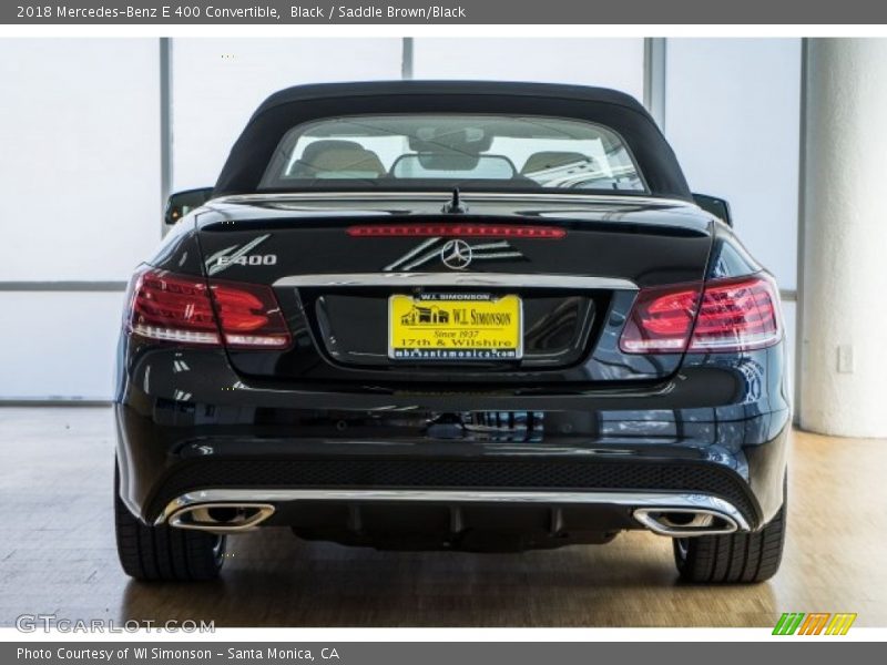 Black / Saddle Brown/Black 2018 Mercedes-Benz E 400 Convertible