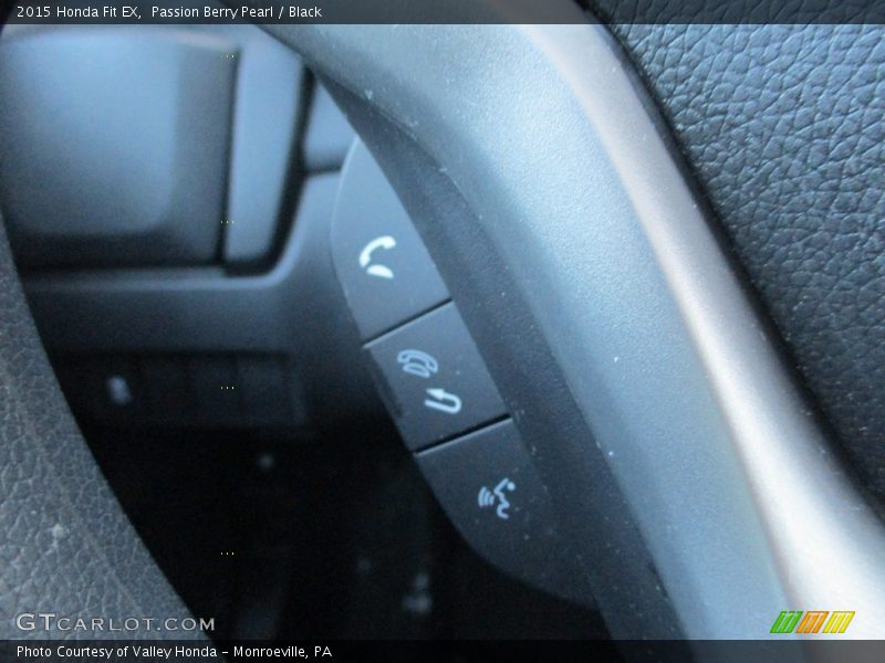 Passion Berry Pearl / Black 2015 Honda Fit EX