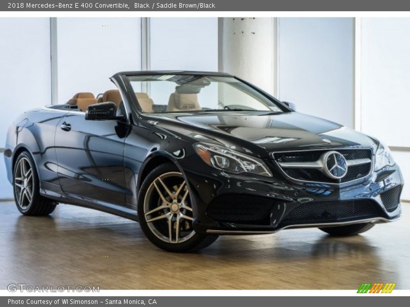 Black / Saddle Brown/Black 2018 Mercedes-Benz E 400 Convertible