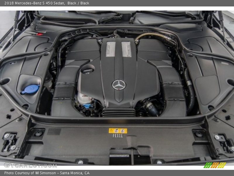 Black / Black 2018 Mercedes-Benz S 450 Sedan