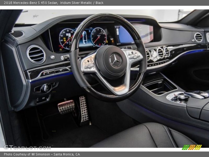 Iridium Silver Metallic / Black 2018 Mercedes-Benz S 450 Sedan