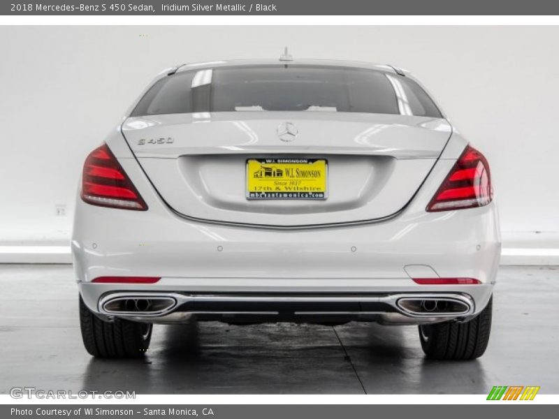 Iridium Silver Metallic / Black 2018 Mercedes-Benz S 450 Sedan